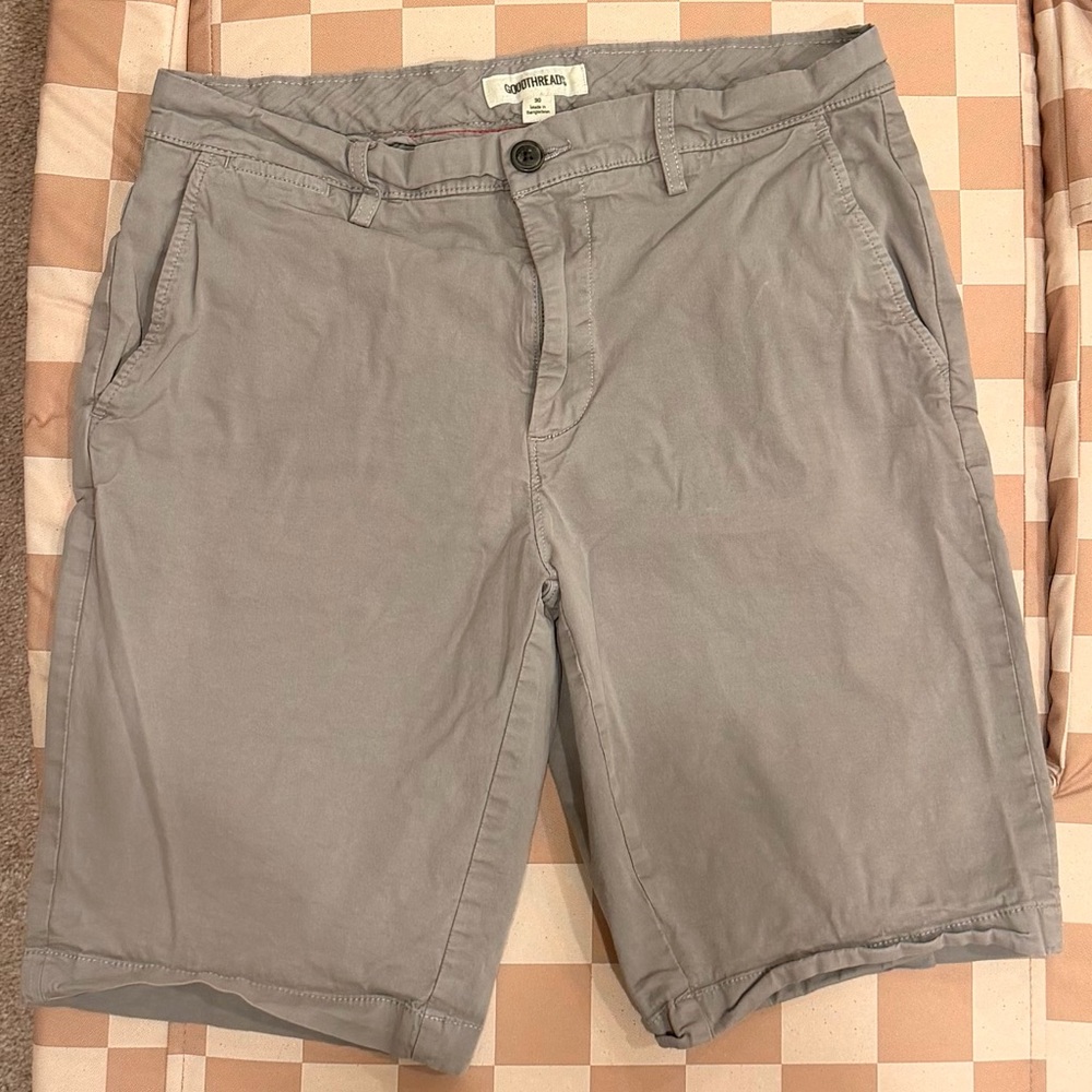 Gray cotton shorts